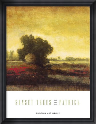 Framed Sunset Trees Two Print