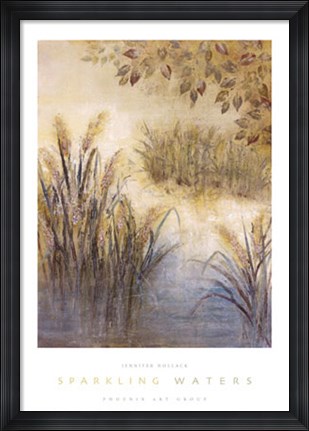 Framed Sparkling Waters Print