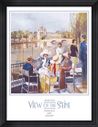 Framed View of the Seine Print