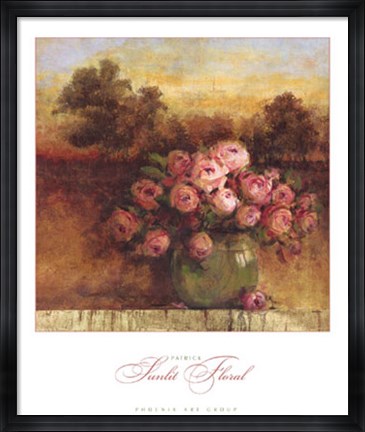 Framed Sunlit Floral Print