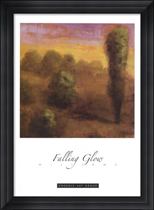 Framed Falling Glow Print