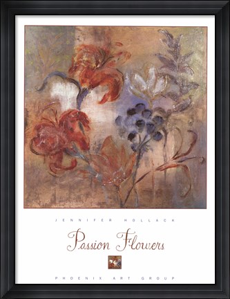 Framed Passion Flowers Print