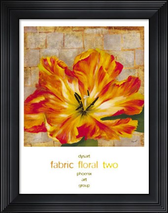Framed Fabric Floral Two Print