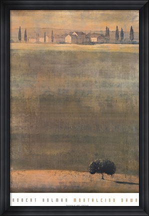 Framed Montalcino Dawn Print