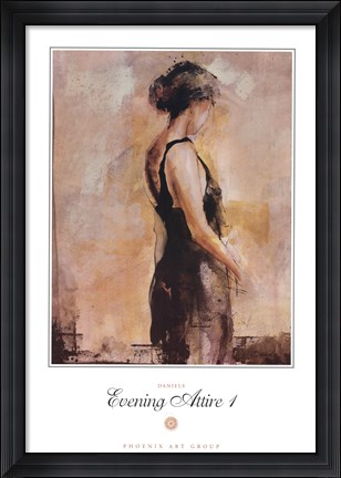 Framed Evening Attire 1 Print