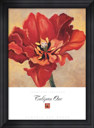 Framed Tulipan One Print