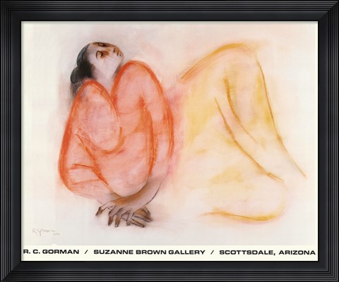 Framed Reclining Woman Print