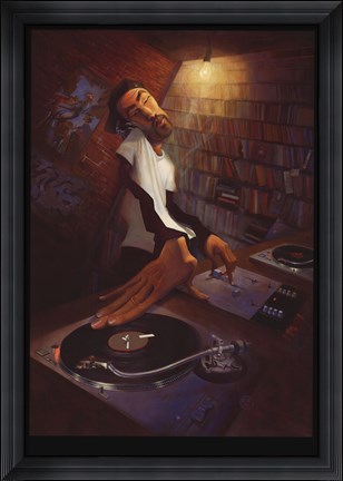 Framed DJ Print