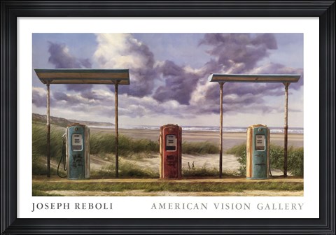 Framed Sea Pumps Print