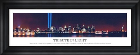 Framed Tribute in Light Print