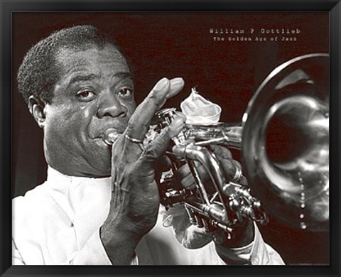 Framed Louis Armstrong Print
