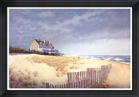 Framed Beach House Print