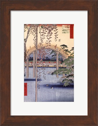 Framed Inside Kameido-Tenjin Shrine (mini) Print