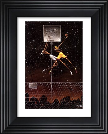 Framed Omega Fly Dunk (mini) Print