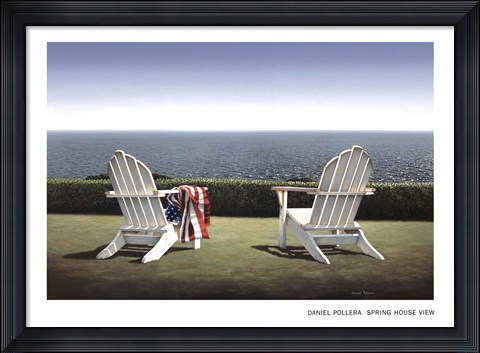 Framed Spring House View Print
