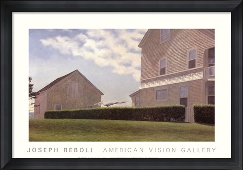 Framed Spring House Hill Print