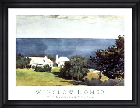 Framed Shore at Bermuda Print