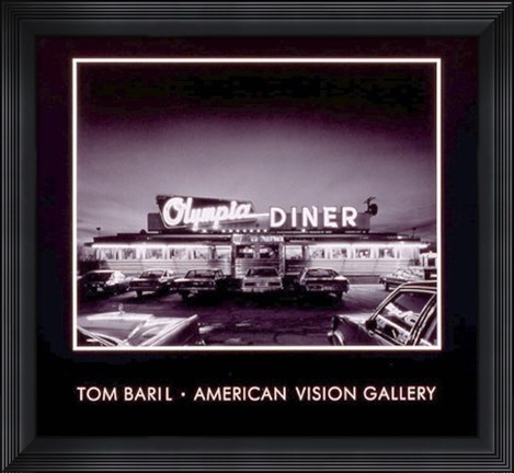 Framed Olympia Diner Print