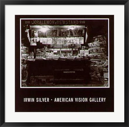 Framed Brooklyn Newsstand Print
