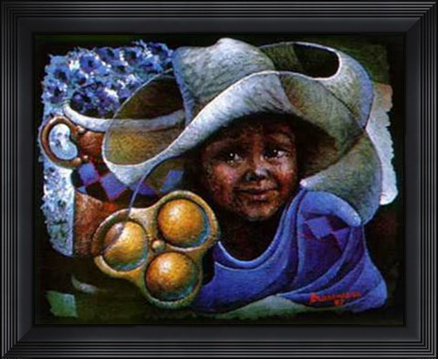 Framed Sombrero Print
