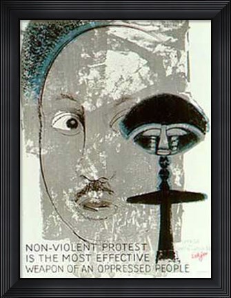 Framed Martin Luther King (Signed Litho) Print