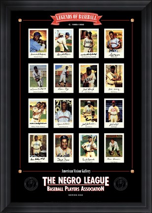 Framed Negro League Baseball Legends Print