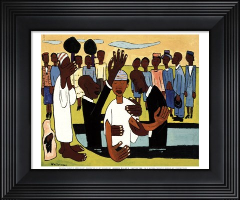 Framed I Baptise Thee (mini) Print