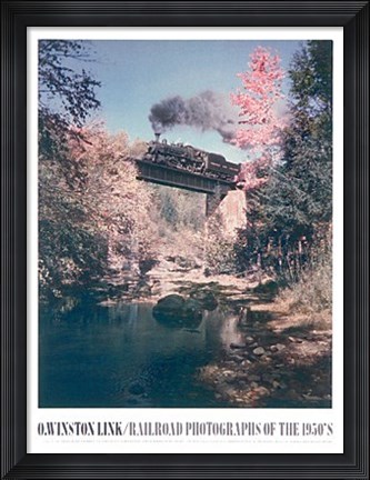 Framed Bridge 52, Train #201 East Bound Print