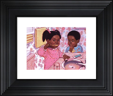 Framed Pass the Toothpaste Print