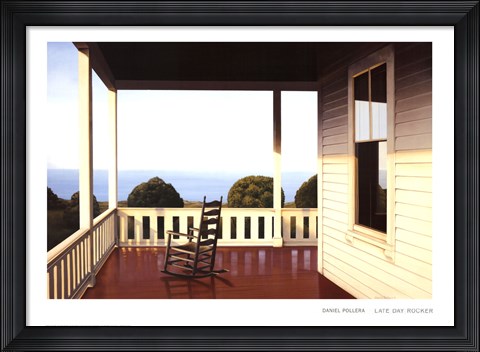 Framed Late Day Rocker Print