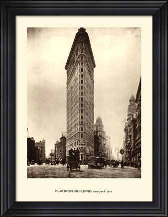 Framed Flatiron Building, New York, 1910 Print