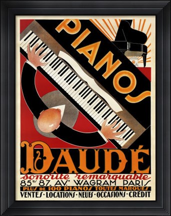 Framed Daude (small) Print