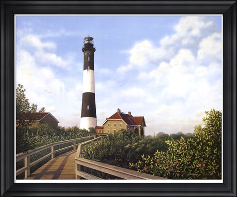 Framed West Channel Lighthouse Print