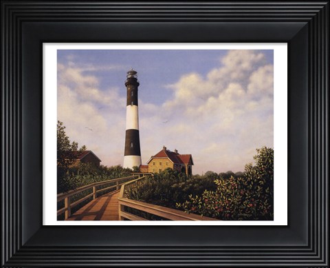 Framed West Channel Lighthouse (mini) Print