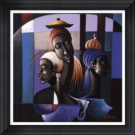 Framed Trilogy of Expression I Print