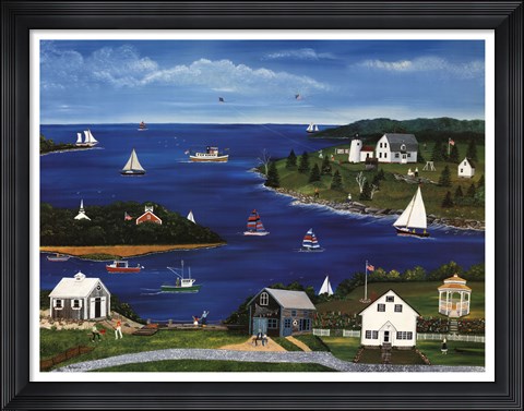 Framed Summers in Maine Print