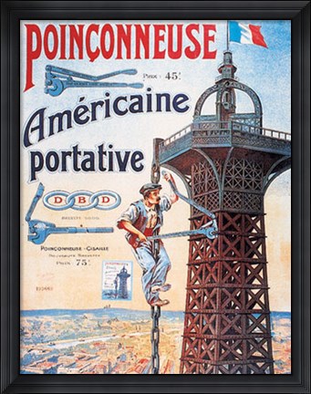 Framed Americaine Portative Print