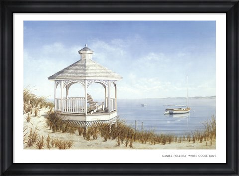 Framed White Goose Cove Print