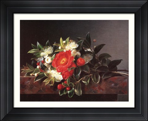 Framed Camellia&#39;s Hypericum Print