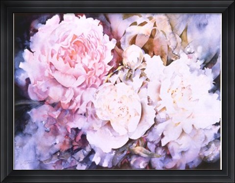 Framed Peonies Print