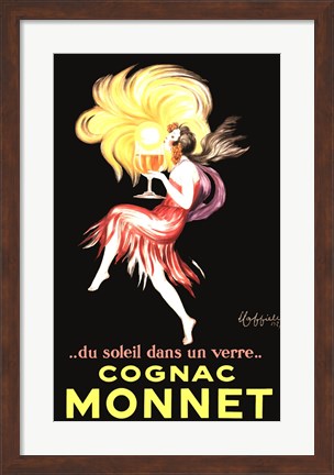 Framed Cognac Monnet Print