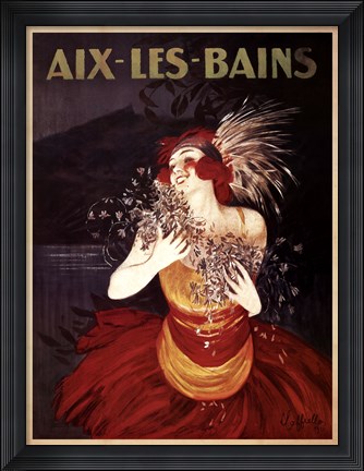 Framed Aix-Les-Bains Print