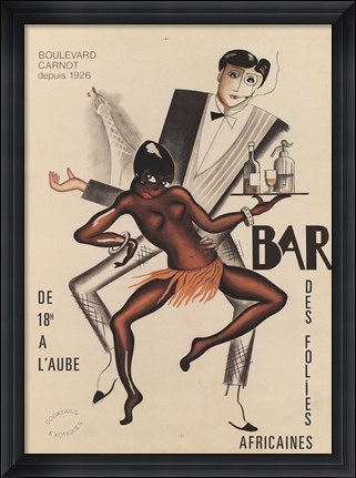 Framed Bar des Folies Print