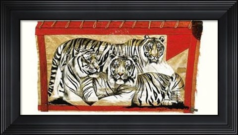 Framed Tiger Trio Print