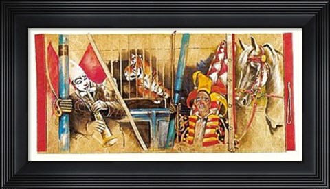 Framed Circus, Circus Print