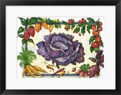 Framed Cabbage Print