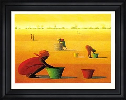 Framed Woman&#39;s Work Print