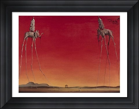 Framed Les Elephants, c.1948 Print