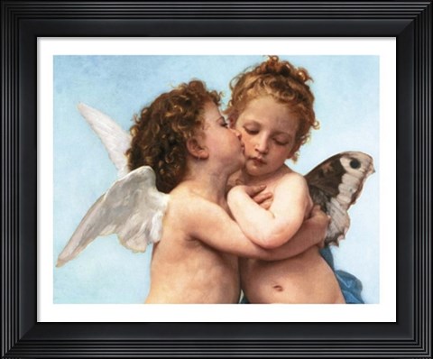 Framed Le Premier Baiser Print