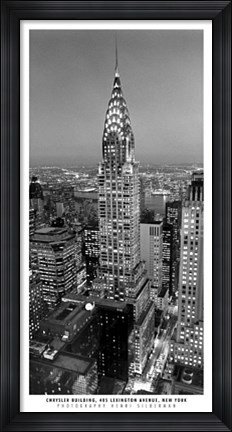 Framed Chrysler Building Print